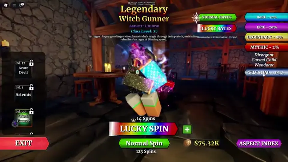 Dungeon Lootr Celestial Normal vs Lucky Spin rates