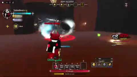 Dungeon Lootr parry timing in a live fight